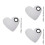 3Stk Kosmetikwerkzeug Palette Und Spatel Silber 6