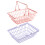4Stk Kinder Einkaufsbaskets Metallbunt Mit Griff Mini Lagerungskorb 2