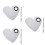 3Stk Kosmetikwerkzeug Palette Und Spatel Silber 7