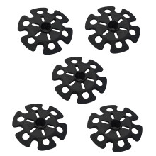 3Pièces Embouts Bâtons De Caoutchouc Noir Antidérapant Trekking