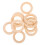 30Pièces Cercles En Bois Khaki Pour Artisanat, Macramé 1