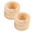 30Pièces Cercles En Bois Khaki Pour Artisanat, Macramé 2
