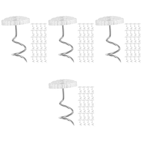 200Pièces Punaises Spirales Argentées , Accessoires Décoratifs 1