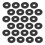 96Pièces Sangles De Guitare Bloc Silicone Noir Sécurisé Stabilité 1