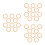 30Pièces Cercles En Bois Khaki Pour Artisanat, Macramé 7