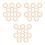 30Pièces Cercles En Bois Khaki Pour Artisanat, Macramé 3