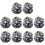 10Pièces Pompons Cheer Noir Métallique Réutilisable Pour Animation 7