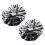 10Pièces Pompons Cheer Noir Métallique Réutilisable Pour Animation 1