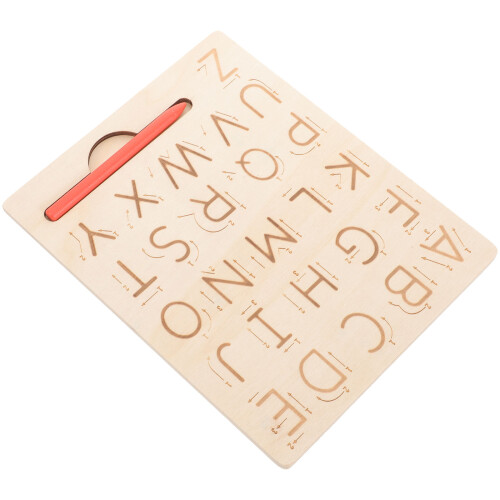 5Ensembles Planche D'écriture Montessori Bois Couleur Kaki