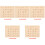 5Ensembles Planche D'écriture Montessori Bois Couleur Kaki 5