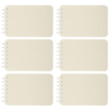 6Pièces Bloc Notes Spirale Blanc Usage Domestique Papier