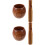 2Ensembles Mortier Pilon Bois Marron Usage Pour Ail Épices 4