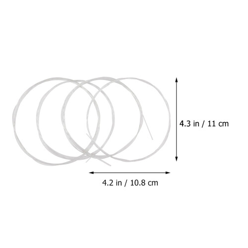 16Pièces Cordes Nylon Pour Ukulélé Couleur Argent Accessoires Robustes 1