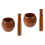 2Ensembles Mortier Pilon Bois Marron Usage Pour Ail Épices 3