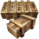 10Pièces Boîtes En Bois Marron Multiples Pour Jeux 3