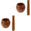 2Ensembles Mortier Pilon Bois Marron Usage Pour Ail Épices 2