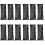 12Pièces Étui Microphone Noir En PU Résistant Pour Stockage 6