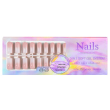 Tips d’ongles en gel souple 50 g, 15 tailles, 5 couleurs (01-04)