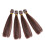 20Pièces Synthétiques Marron Durable Réaliste 2
