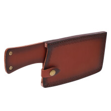 3Pièces Manchettes Protection Couteaux Cuir Artificiel Marron