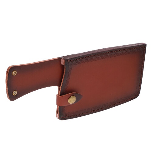 3Pièces Manchettes Protection Couteaux Cuir Artificiel Marron