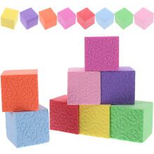 150Pièces Blocs Mousse Colorés Cubes Éducatifs Pour Apprentissage