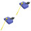 2Pièces Cowbell Percussion Métal Violet Réglable Pour Enfants 5