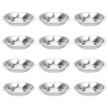 12 Sztuk Kolorowa Taca Malarska Ze Stali Nierdzewnej Model Paleta TonująCa do Mieszania KoloróW, Oleju, Malowania na Bazie Wody 5 Cm