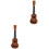 2Pièces Jouet Bois Mini Pour Tout-Petits Débutants Marron 5