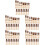 5Ensembles Pièces De Rechange Échecs Bois Coloré Faciles À Transporter 7