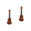 2Pièces Jouet Bois Mini Pour Tout-Petits Débutants Marron 6
