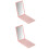 2Pièces Chauffe- Portable Rose Pour 7