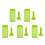 5Pièces Kit DIY À Vert Plateau 50 Trous Spatule Souple 7