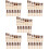 5Ensembles Pièces De Rechange Échecs Bois Coloré Faciles À Transporter 9