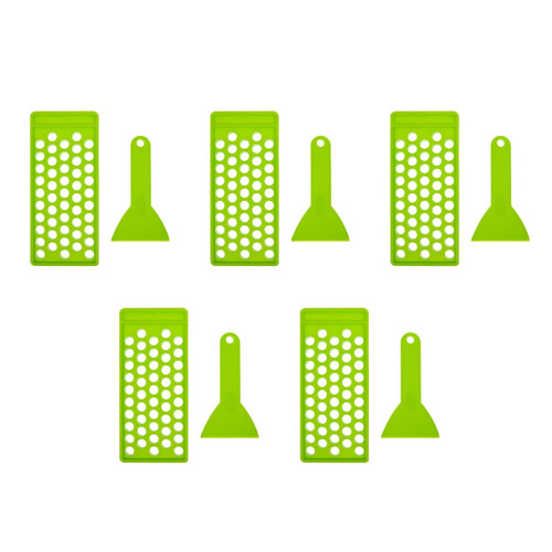 5Pièces Kit DIY À Vert Plateau 50 Trous Spatule Souple 2