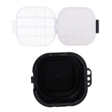 2Pièces Seaux De Nettoyage Pinceaux En Silicone Noir Pliable Portable