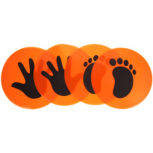 8Paires De Marquage Football PVC Orange Entraînement