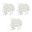 3Pièces Factice PVC Décoration Durable Pour Vitrine 10