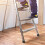 6Pièces Couvre Pieds D'échelle Pliable Noir Antidérapant 6