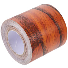 4Pièces Revêtement Autocollant Bois Grain PVC Multi Pour Murs