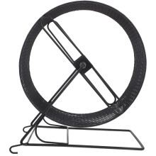 2Pièces Roue Hamster Silencieuse Fer Noir Course Animaux Petits