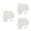 3Pièces Factice PVC Décoration Durable Pour Vitrine 9