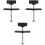 3Pièces Outil Piston Alliage Zinc Noir Usage 5