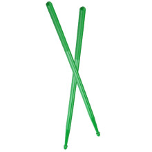 4Paires Baguettes Nylon Vertes Légères Pour Batterie Et Percussion