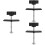 3Pièces Outil Piston Alliage Zinc Noir Usage 8