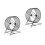 2Pièces Roue Hamster Silencieuse Fer Noir Course Animaux Petits 7
