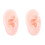 2Pcs Durable Silicone Ear Model Khaki for Ear Piercing Practice Tool 2