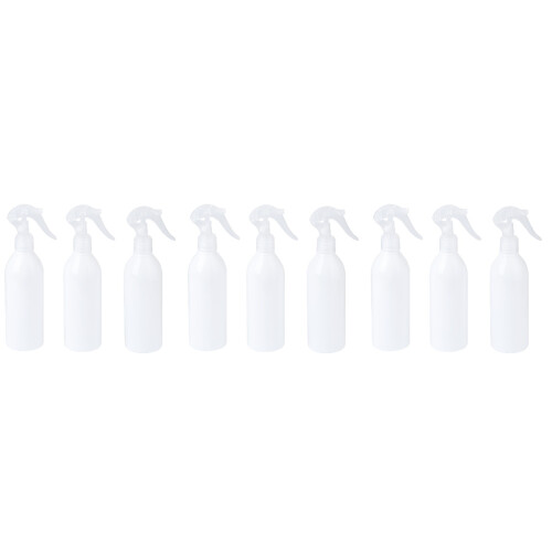 9Pcs Sturdy White Water Sprayer Bottles with Easy-Press Trigger 2