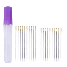 60Pcs Silver Stainless Steel Large Eye Sewing Needles for Stitching