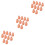 30Pcs Manicure Practice Fingers Beige Reusable Nail Art Training Stand 4
